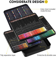 Magicfly 72 lápices de colores, lápices de colores profesionales a base de aceite para adultos, lápices de colores artísticos para libros de colorear, artes de dibujo y bosquejos, lápiz para colorear para adultos y niños - Arteztik
