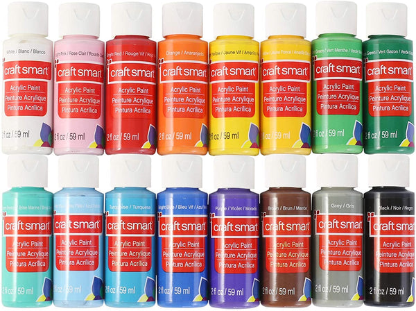 Kit de pintura acrílica para principiantes y profesionales, 16 colores - Arteztik