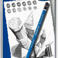 Staedtler Lumograph Grafito 100G6 - Lápices de dibujo y bocetos (6 grados, 100G6) - Arteztik