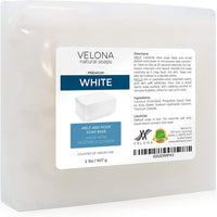 Velona - Base de jabón para derretir y verter de 2 libras de color blanco | Libre de SLS/SLES | Barras naturales para el mejor resultado para hacer jabón - Arteztik