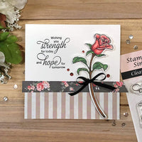 Sellos de Sello Simplemente Claro Sentimientos de Simpatía Trío Condolencias y Pérdida (3 unidades) 4 x 6 pulgadas hojas – 30 piezas - Arteztik