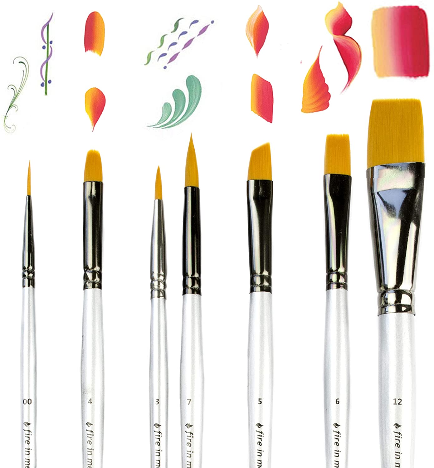 Tipos de pinceles para pintar con acrílico, óleo o acuarelas - Servei  Estació