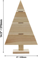 Creative Hobbies Pallet de madera de pie, árbol de Navidad, 14.2 x 9.4 in, decoración rústica de granja, proyecto de manualidades | Paquete de 2 - Arteztik

