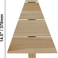 Creative Hobbies Pallet de madera de pie, árbol de Navidad, 14.2 x 9.4 in, decoración rústica de granja, proyecto de manualidades | Paquete de 2 - Arteztik