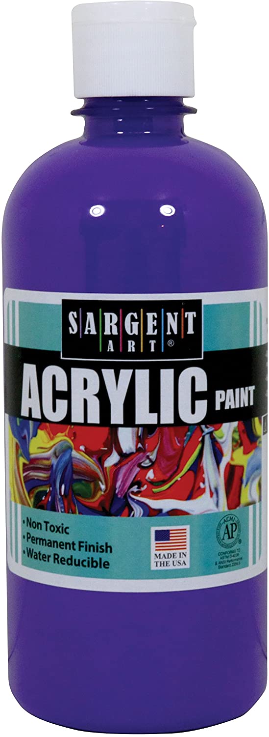 Sargent Art 24 – 2442 16-Ounce Pintura Acrílica, violeta - Arteztik