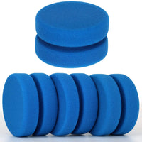 LUTER 4 esponjas aplicadoras de pintura, esponja redonda de doble cara para pintura, artes y manualidades (3 pulgadas, azul) - Arteztik