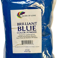 Polvo de color azul Holi de Colors of Love, bolsa de 5 libras, ideal para eventos, bombas de baño, guerras de colores de grupos juveniles, eventos de Holi y mucho más. - Arteztik