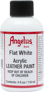 Angelus Brand - Pintura acrílica para cuero (impermeable, 4.0 fl oz), color blanco - Arteztik