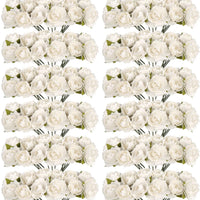 CCINEE - 120 flores artificiales amarillas de papel de 0.591 in para manualidades, álbumes de recortes, suministros de boda, adornos de San Valentín - Arteztik