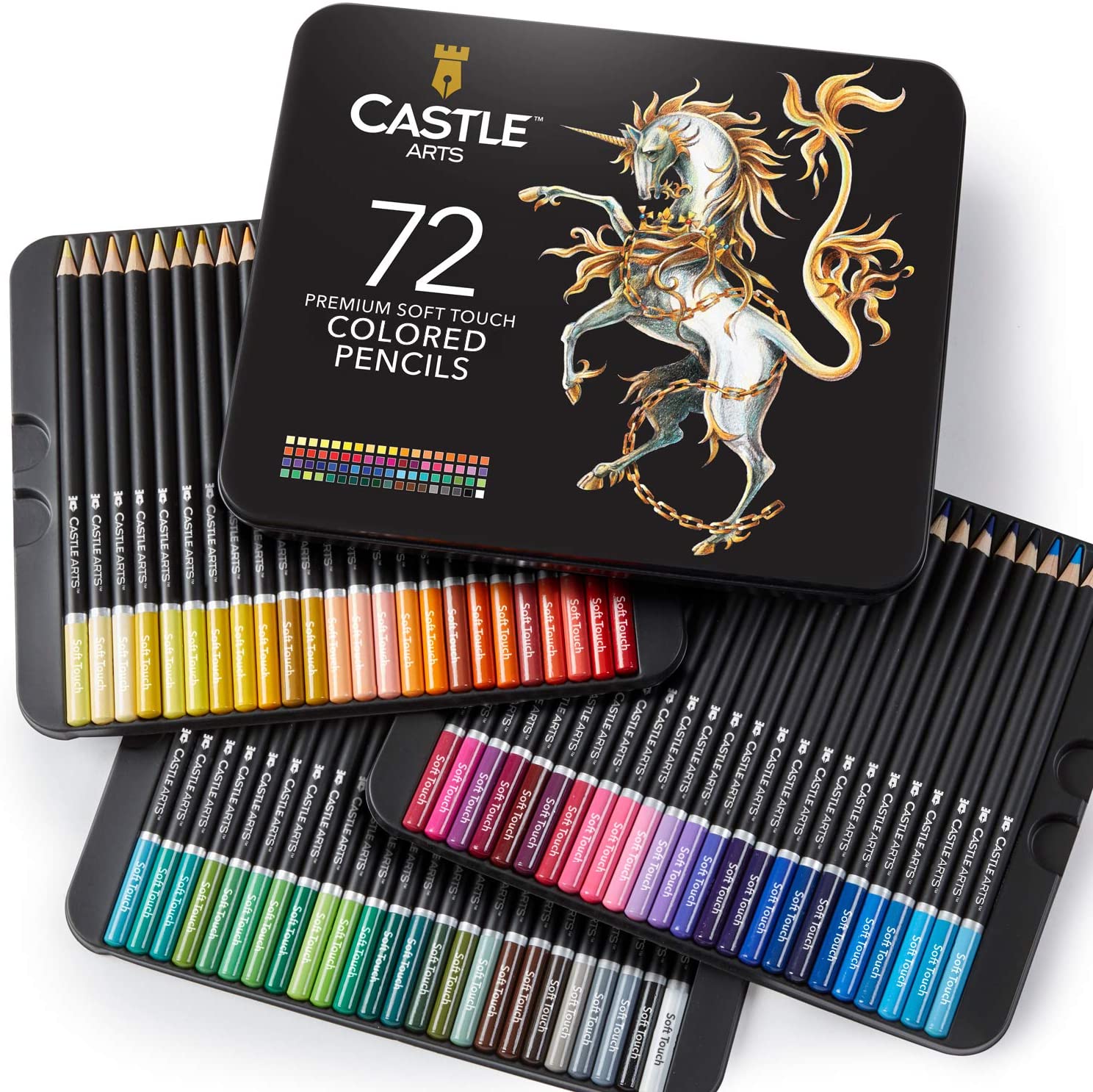  160 lápices de colores profesionales, juego de lápices de  artista para libros de colorear, de la serie suave de artistas premium, con  colores vibrantes para bocetos, sombreado y colorear, en caja