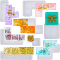 Molde de silicona hecho a mano con forma de cubo, molde cuadrado tridimensional, caja de almacenamiento, molde de resina epoxi, molde de gel de sílice para manualidades. - Arteztik
