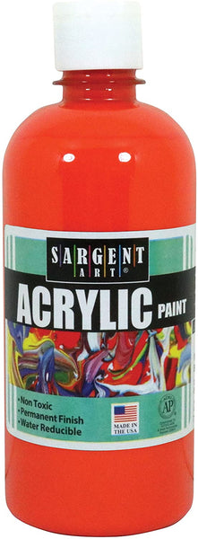 Sargent Art 24 – 2414 16-Ounce – Pintura acrílica, color naranja - Arteztik