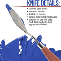 US Art Supply juego de cuchillo para paleta de artista, 18 unidades - Arteztik