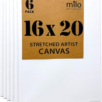 Milo - Lienzo para artista, 16.0 x 20.0 in, 6 unidades - Arteztik