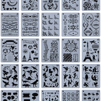 YUEAON - Plantillas de dibujo florales para diario, 5.0 x 7.0 in, 25 unidades - Arteztik