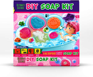 Kit de fabricación de jabón de hongos para bebé - Artes y manualidades para niñas con moldes de silicona y cajas de regalo - Arteztik