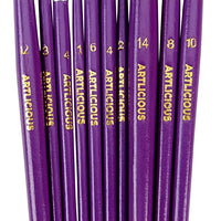 Artlicious – 40 pinceles de pintura, paquete de super, ideal con acrílico, aceite, acuarela, aguamarina - Arteztik