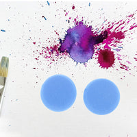 4 esponjas redondas de 3.0 in para pintura de artistas sintéticos, acuarelas para acuarelas, arte artesanal, arcilla, limpieza de cerámica, pared (4) - Arteztik