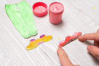 Juego de pintura acrílica para niños, 25 colores de 0.7 onzas líquidas (0.7 fl oz/tarro), kit de pintura acrílica con caja de almacenamiento, se puede utilizar para pintura de roca, como pintura de madera o pintura de dedos, suministros escolares para art - Arteztik
