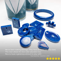 Kit de resina epoxi de 16 onzas de Genuine Crafts, transparente y perfecto para moldes de silicona, joyas, arte, revestimiento, vasos, y más, para usar con aditivos como purpurina, polvo de mica y pigmento líquido. - Arteztik