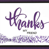 Stampendous Big palabras gracias Juego de sellos transparentes - Arteztik