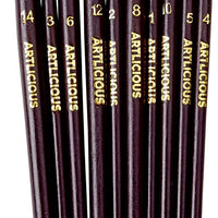 Artlicious – 40 pinceles de pintura, paquete de super, ideal con acrílico, aceite, acuarela, aguamarina - Arteztik