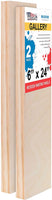 U.S. Art Supply - Tableros de madera de abedul para verter, 4 x 12 pulgadas, galería, 1 – 1/2 pulgadas de profundidad, cuna (paquete de 4) – Lienzo de pared de madera de profundidad de artista – Pintura para manualidades mixtas, acrílico, aceite, encausta - Arteztik

