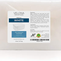 Velona - Base de jabón para derretir y verter de 2 libras de color blanco | Libre de SLS/SLES | Barras naturales para el mejor resultado para hacer jabón - Arteztik