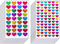 resinta 50 hojas Corazón de purpurina pegatinas día de San Valentín Amor calcomanía decorativo para scrapbooking o Embellishment - Arteztik
