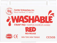 Almohadilla para sello lavable, rojo por Center Enterprises - Arteztik
