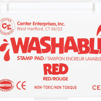 Almohadilla para sello lavable, rojo por Center Enterprises - Arteztik