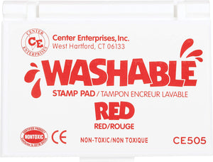 Almohadilla para sello lavable, rojo por Center Enterprises - Arteztik