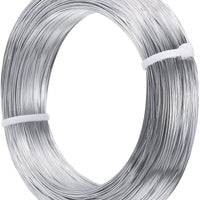 Alambre de aluminio plateado de 0.039 in de grosor, alambre de metal flexible para manualidades, para hacer muñecas, esqueleto, manualidades (492 pies) - Arteztik
