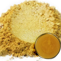 Pigmento en polvo de Mica Eye Candy "Taba Gold" (1.76 oz) multiusos para manualidades y manualidades, bombas de baño naturales, pintura, jabón, esmalte de uñas, bálsamo labial (oro rosa, 1.76 oz) - Arteztik