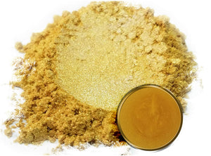 Pigmento en polvo de Mica Eye Candy "Taba Gold" (1.76 oz) multiusos para manualidades y manualidades, bombas de baño naturales, pintura, jabón, esmalte de uñas, bálsamo labial (oro rosa, 1.76 oz) - Arteztik