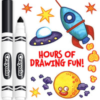 Crayola 12 unidades marcadores a granel originales negros - Arteztik