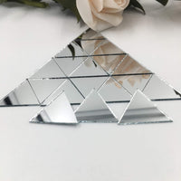 Espejo triangular de 1.0 in, azulejos de mosaico con forma triangular, 150 piezas - Arteztik