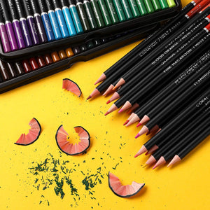 Magicfly 72 lápices de colores, lápices de colores profesionales a base de aceite para adultos, lápices de colores artísticos para libros de colorear, artes de dibujo y bosquejos, lápiz para colorear para adultos y niños - Arteztik