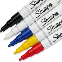 Sharpie 37371PP - Rotuladores a base de aceite, punta fina, varios colores, 1 blíster con 5 rotuladores, total de 5 rotuladores - Arteztik