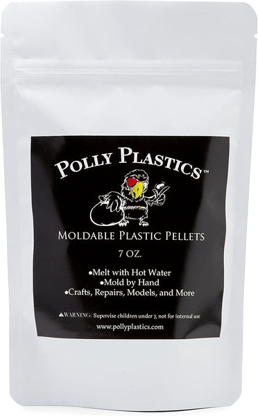 Bolitas de plástico moldeables de Polly Plastics, cuentas termoplásticas, cosplay, proyectos, reparaciones (7 oz) - Arteztik