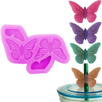 Molde de silicona para decoración de paja de mariposa para resina epoxi - Arteztik