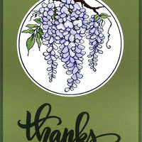 Stampendous Big palabras gracias Juego de sellos transparentes - Arteztik