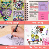 Smart Colored Bolígrafos de colores para planificador 2018-2019, bolígrafos de punta fina, marcadores coloridos para revistas, notas de escritura, calendario, arte para colorear (36 colores) - Arteztik