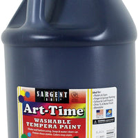 Sargent Art 17-3685 - Pintura para tempera lavable de 128 onzas, color negro, 1 galón - Arteztik