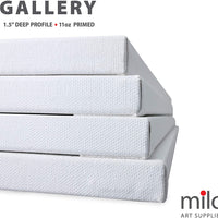 Milo Pro - Lienzo para artista, 35.8 x 48.0 in, 2 unidades, perfil de galería de 1.5 in - Arteztik