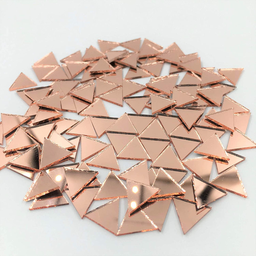 Espejo de mosaico con forma triangular de 0.591 in, 120 piezas - Arteztik