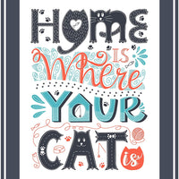 Kit de pintura de diamante para adultos 5D pintura con diamantes DIY, kit de pintura de palabras de gato por número con Gem Art Drill y Dotz 11" x 14" - Arteztik