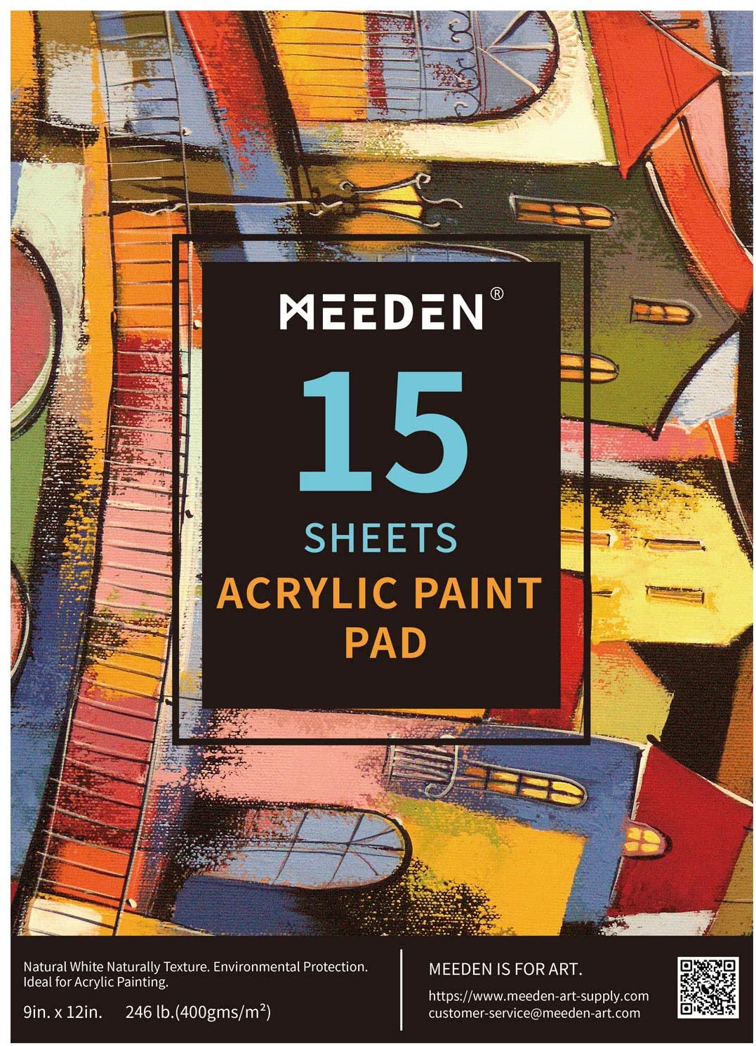 Set premium de 48 elementos para pintar con acrilico MEEDEN