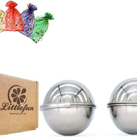 littlefun acero inoxidable 304 Bomba de Baño molde ✮ diseño único pasador para bombas de baño ✮ Relajación y ahorrar su dinero ✮ mezcla tus propias recetas ✮ gratis 2 bolsas de regalo - Arteztik