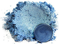 Pigmento en polvo de mica "Angel Blue" (1.76 oz o 50 gr) multiusos para manualidades y manualidades, aditivo | carpintería, epoxi, resina, bombas de baño naturales, pintura, jabón, esmalte de uñas, bálsamo de labios - Arteztik
